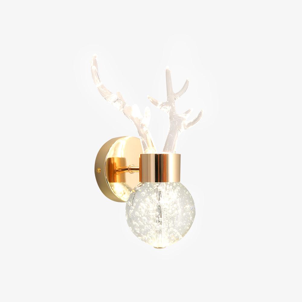Cexi Postmodern Luxus-Wandleuchte aus Kristall mit Hirschmotiv