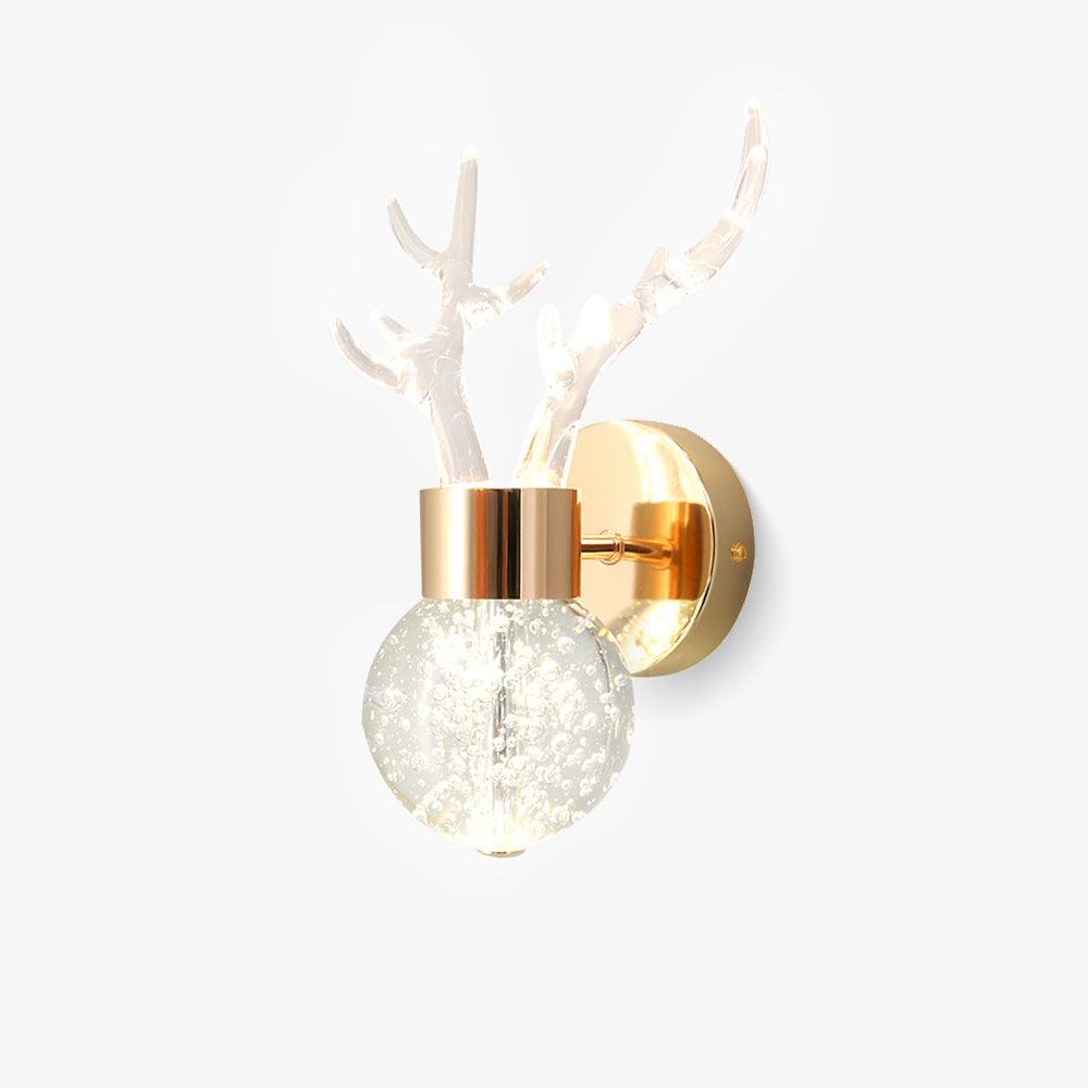 Cexi Postmodern Luxus-Wandleuchte aus Kristall mit Hirschmotiv