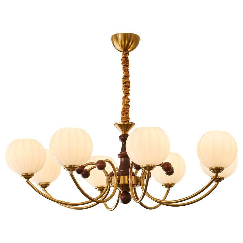 Omirara Kronleuchter im Vintage-Stil aus Holz mit traditionellem Eleganzcharakter