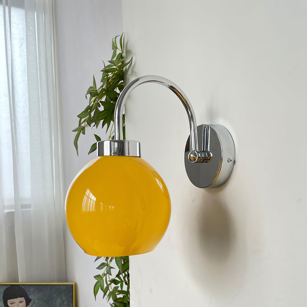 Vostor Wandleuchte Premium Glas nordisches Kunstglas Metall