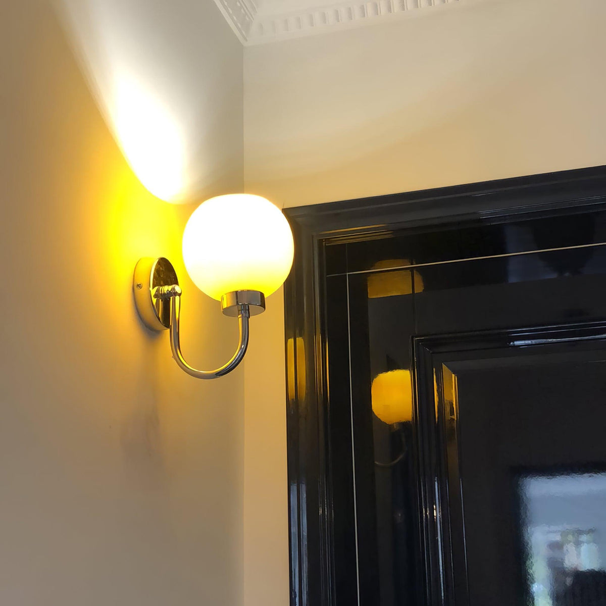 Vostor Wandleuchte Premium Glas nordisches Kunstglas Metall