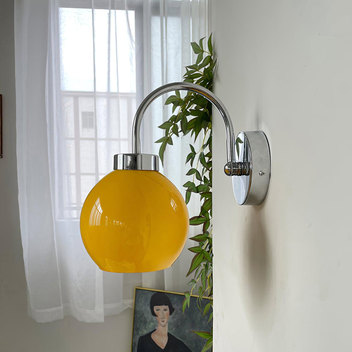 Vostor Wandleuchte Premium Glas nordisches Kunstglas Metall