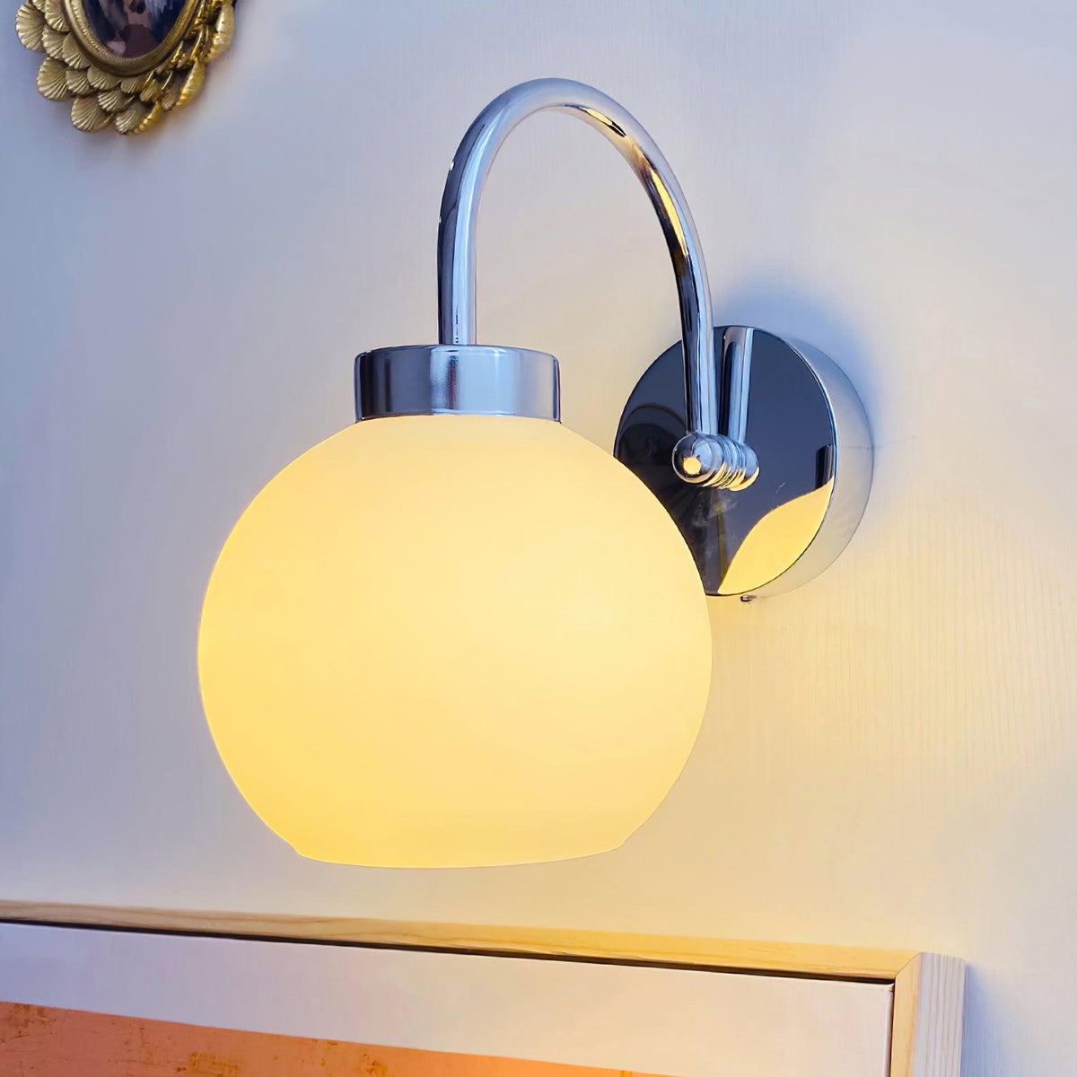 Vostor Wandleuchte Premium Glas nordisches Kunstglas Metall