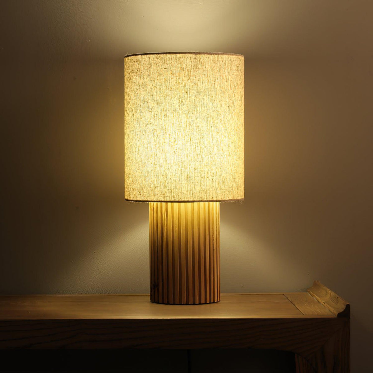 Grove Vintage-Stoff-Tischleuchte
