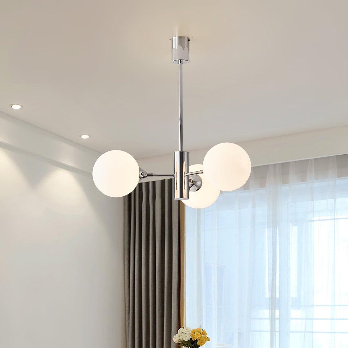 Eirivaria Kronleuchter Kronleuchte Chrome Glas Kugel