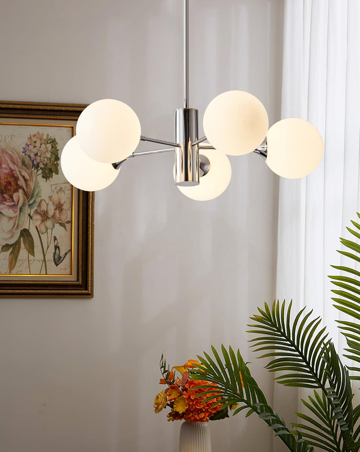 Eirivaria Kronleuchter Kronleuchte Chrome Glas Kugel