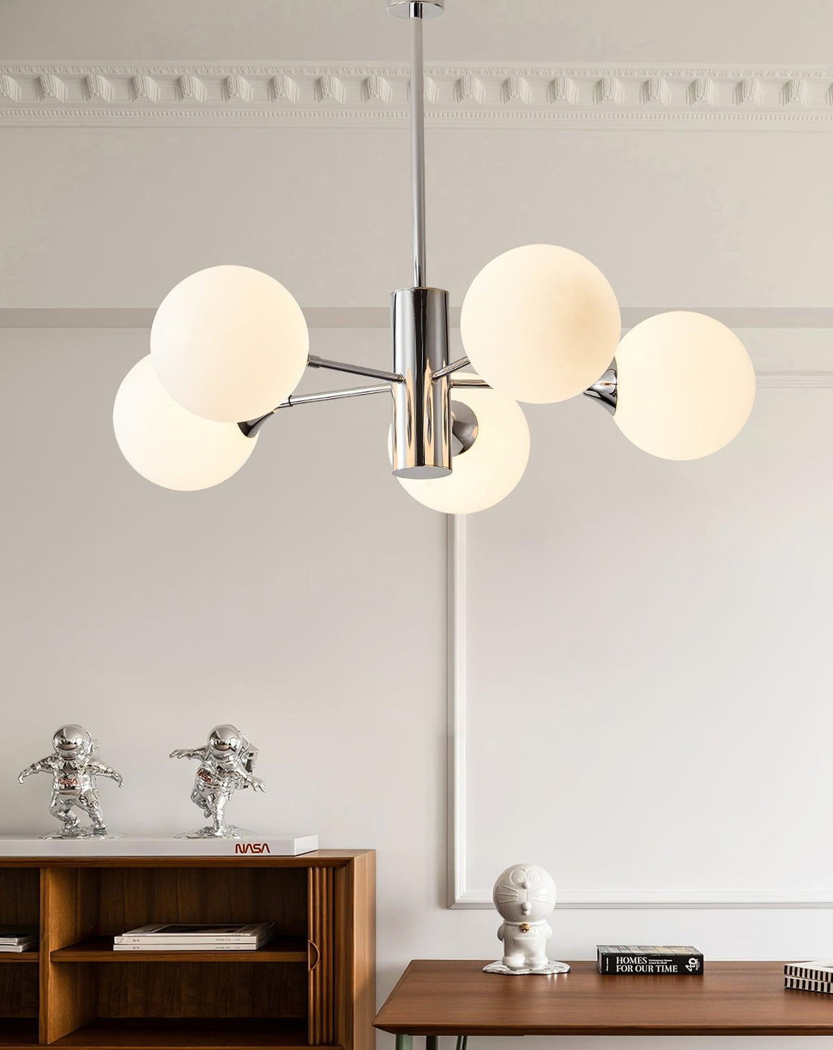Eirivaria Kronleuchter Kronleuchte Chrome Glas Kugel