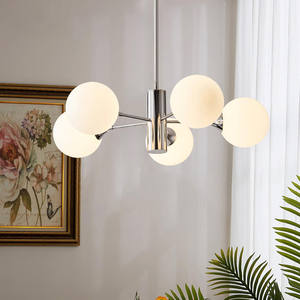 Eirivaria Kronleuchter Kronleuchte Chrome Glas Kugel