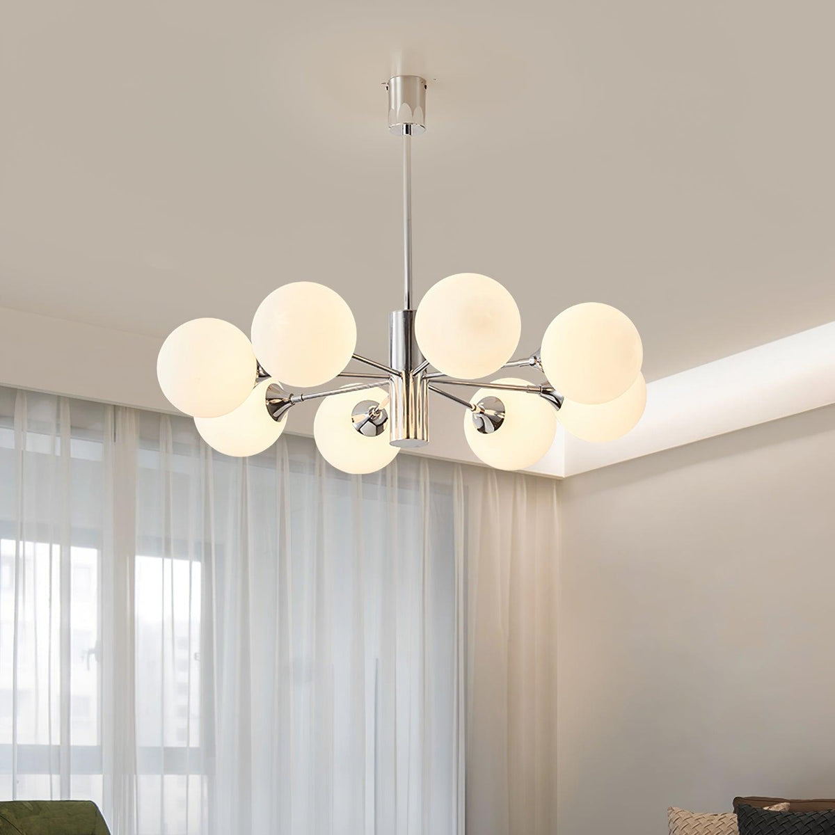 Eirivaria Kronleuchter Kronleuchte Chrome Glas Kugel