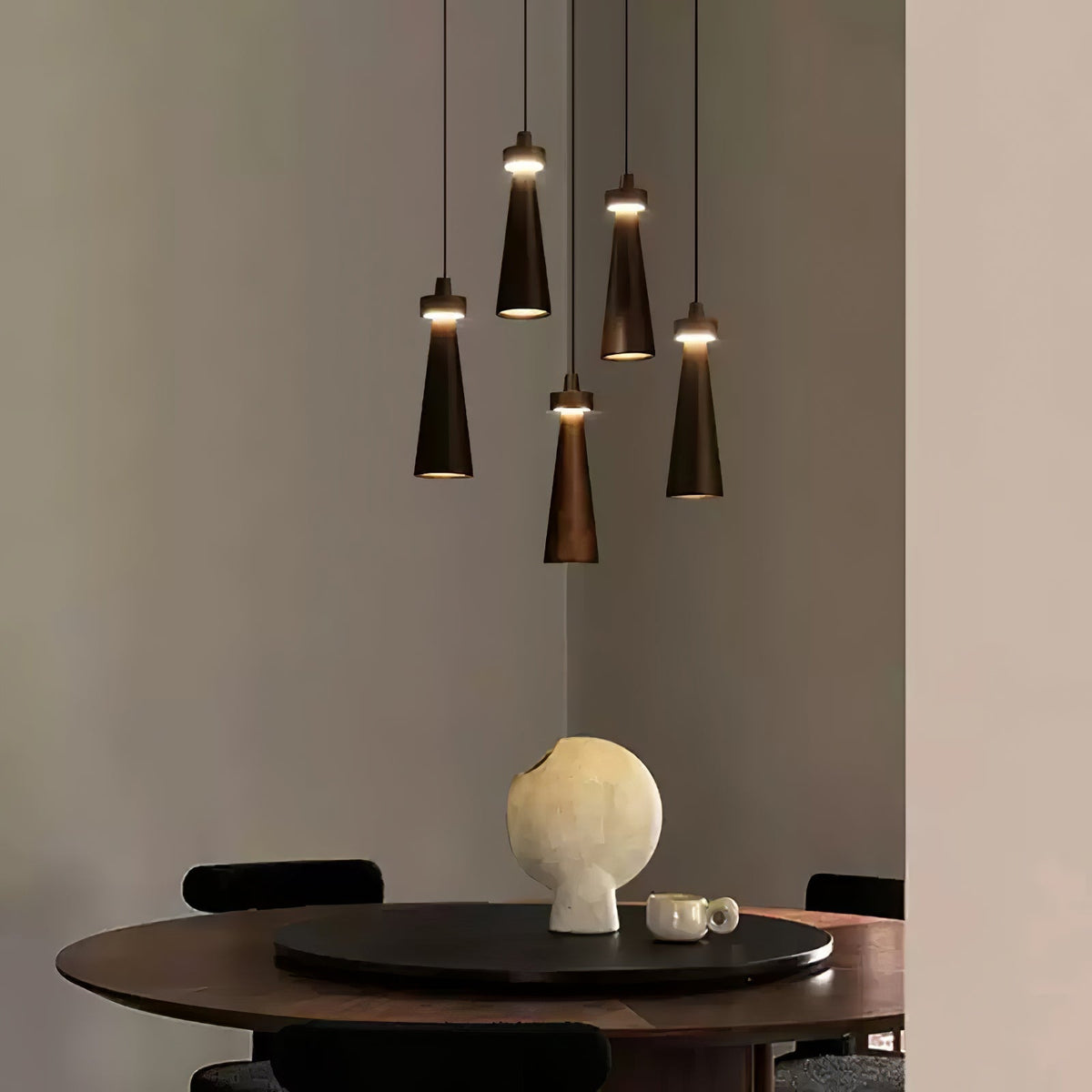 Tesno Minimalistische Pendelleuchte aus Holz
