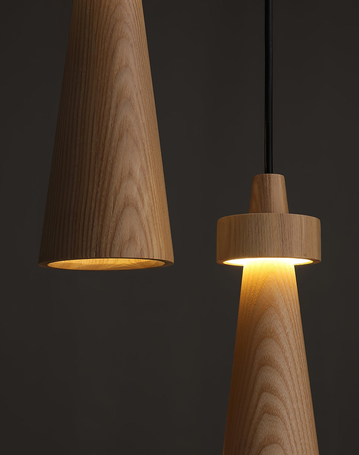 Tesno Minimalistische Pendelleuchte aus Holz