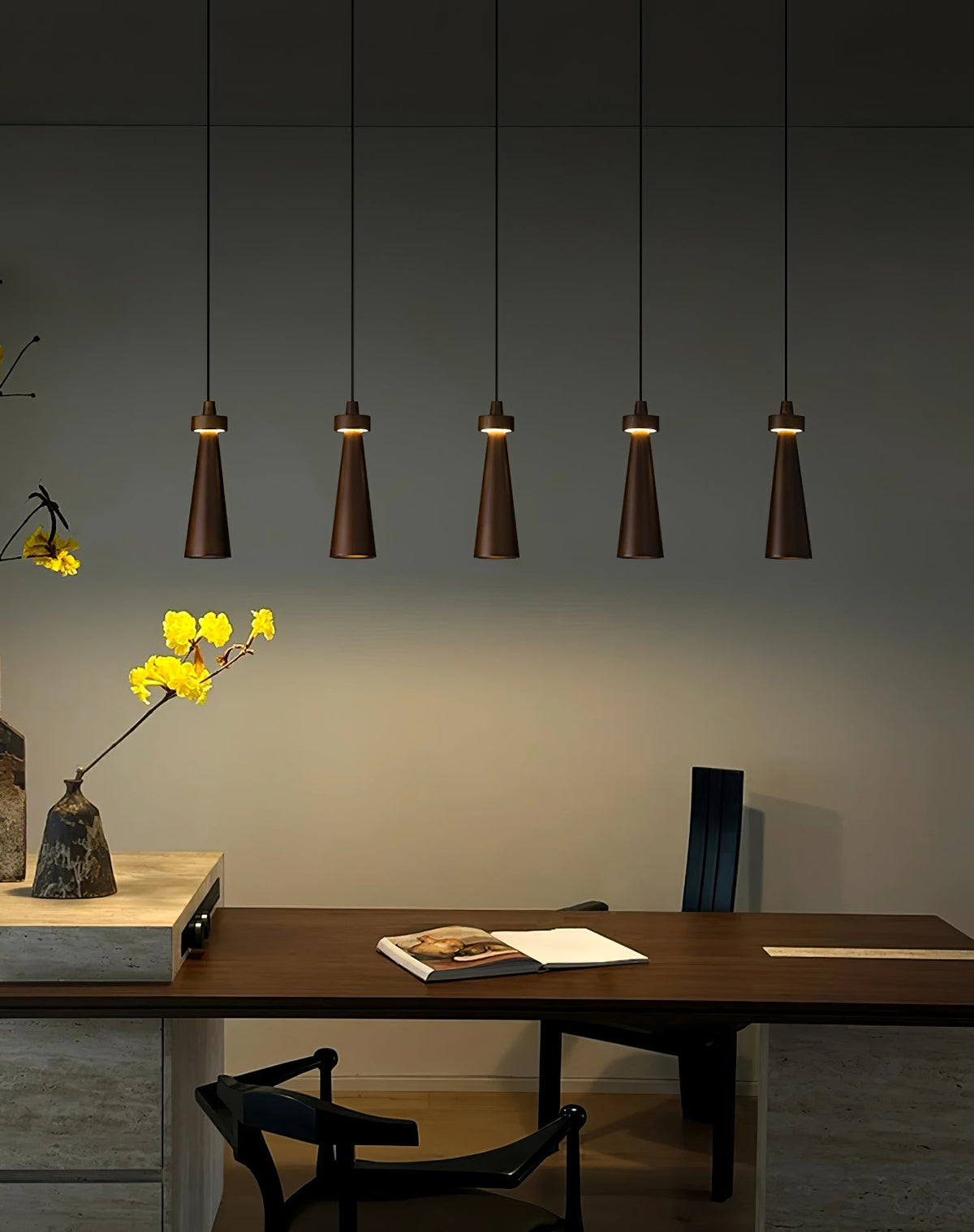 Tesno Minimalistische Pendelleuchte aus Holz