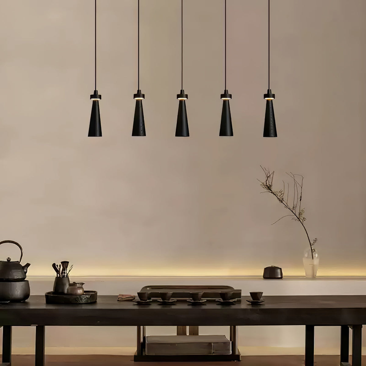Tesno Minimalistische Pendelleuchte aus Holz