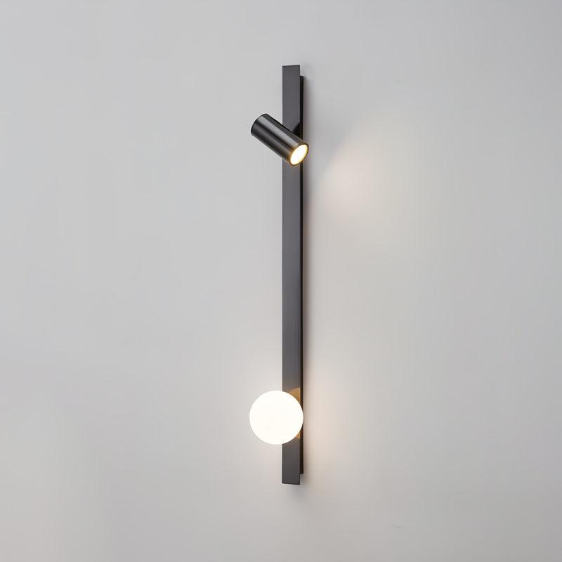 Aloz Messing-Glas-Minimalisten-Wandleuchte