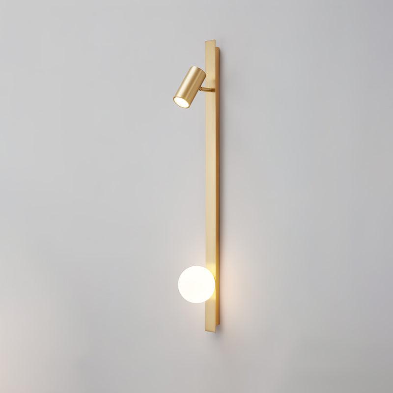 Aloz Messing-Glas-Minimalisten-Wandleuchte