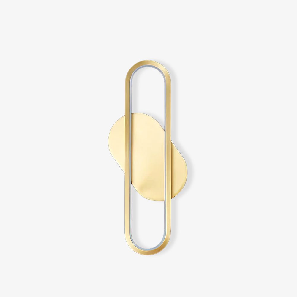 Dhu Classic Long Ova Messing Wandleuchte