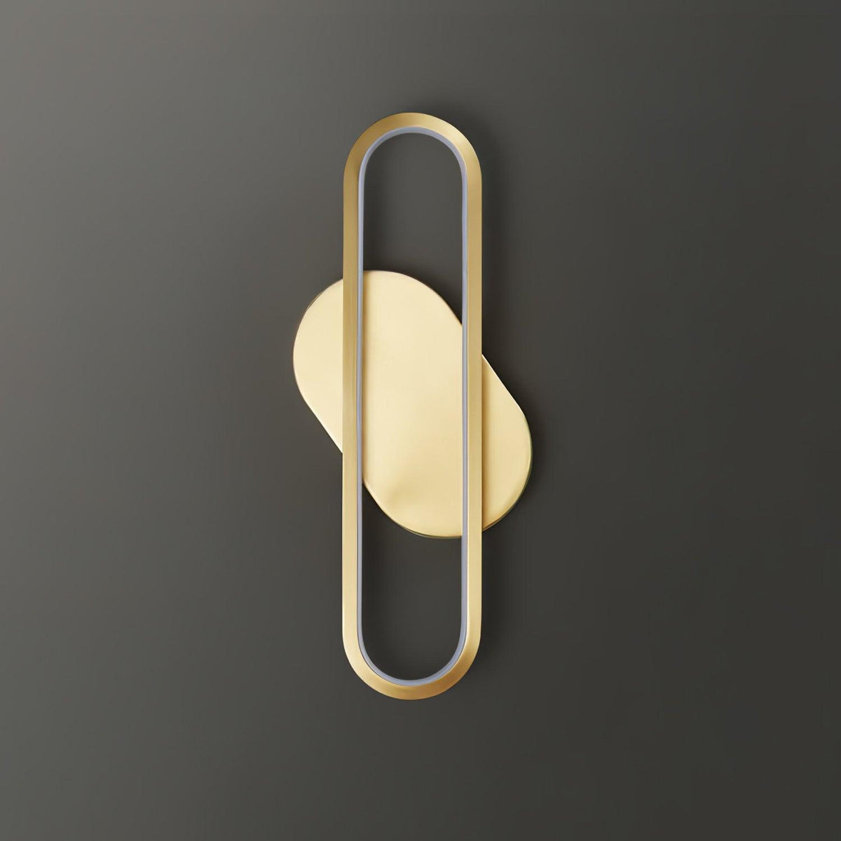Dhu Classic Long Ova Messing Wandleuchte