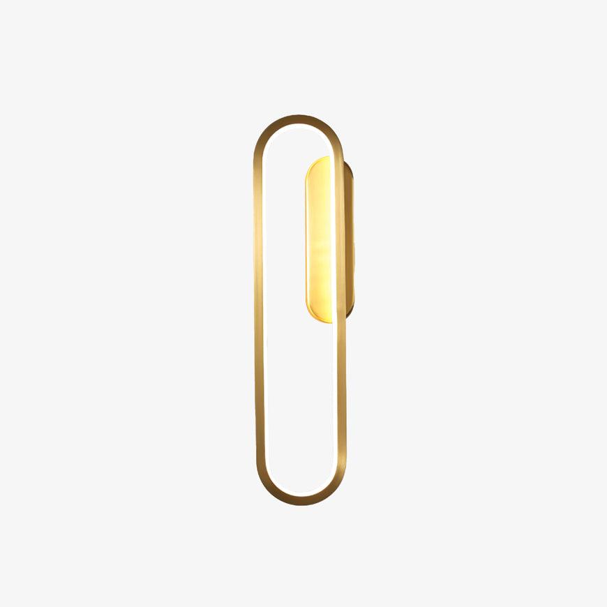 Dhu Classic Long Ova Messing Wandleuchte