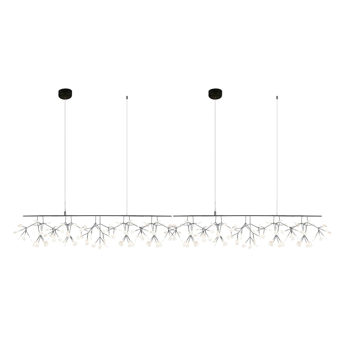 Brenwen Kronleuchter LED-Ast-Struktur lang linear künstlerisch