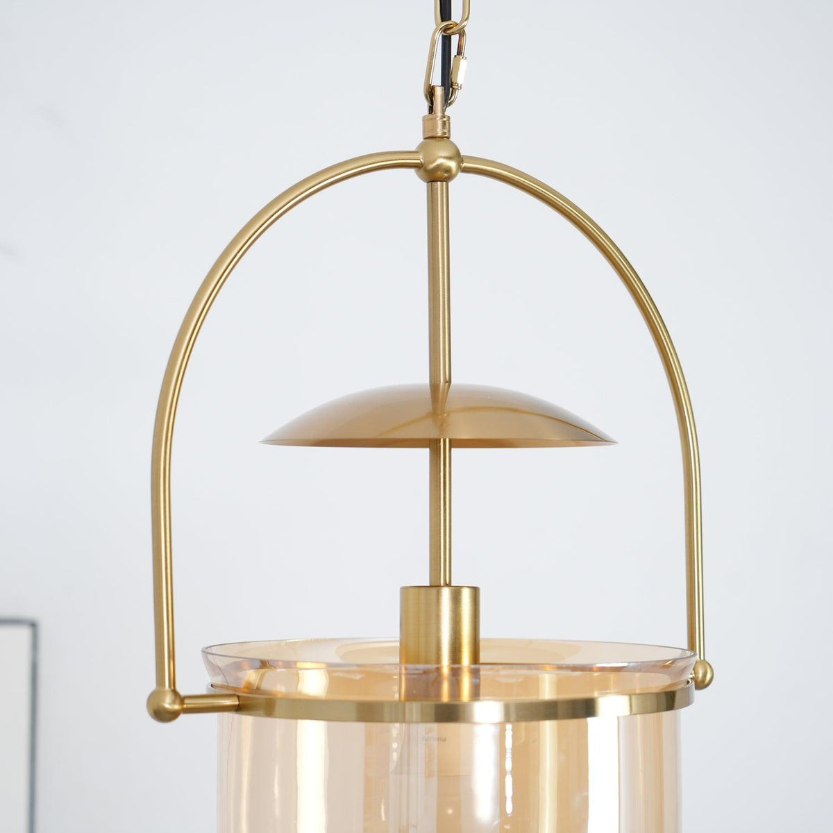 Velanaya Pendelleuchte aus Glas und Messing im Vintage-Stil fürs Wohnzimmer