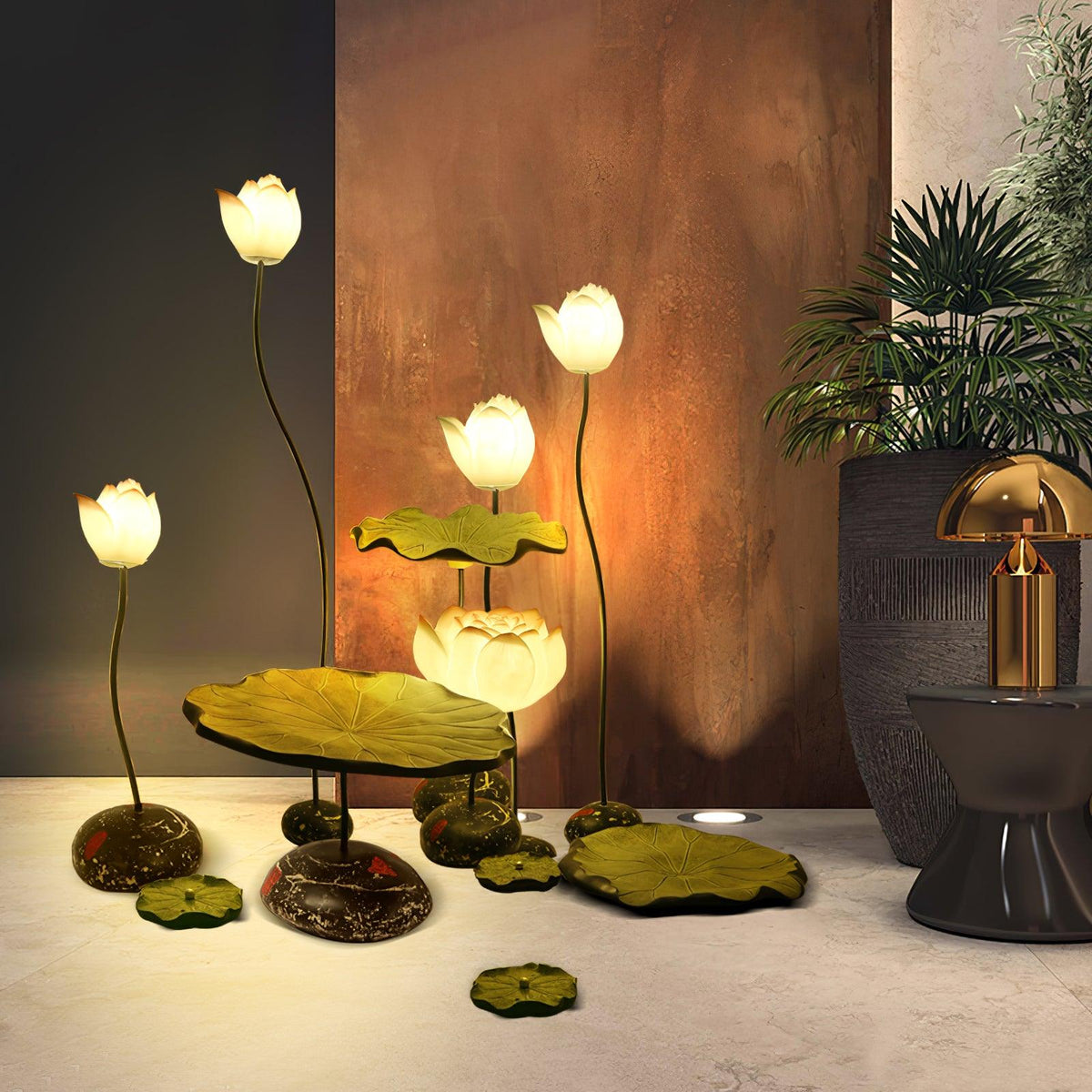 Arixen Elegant Lotus Stehleuchte