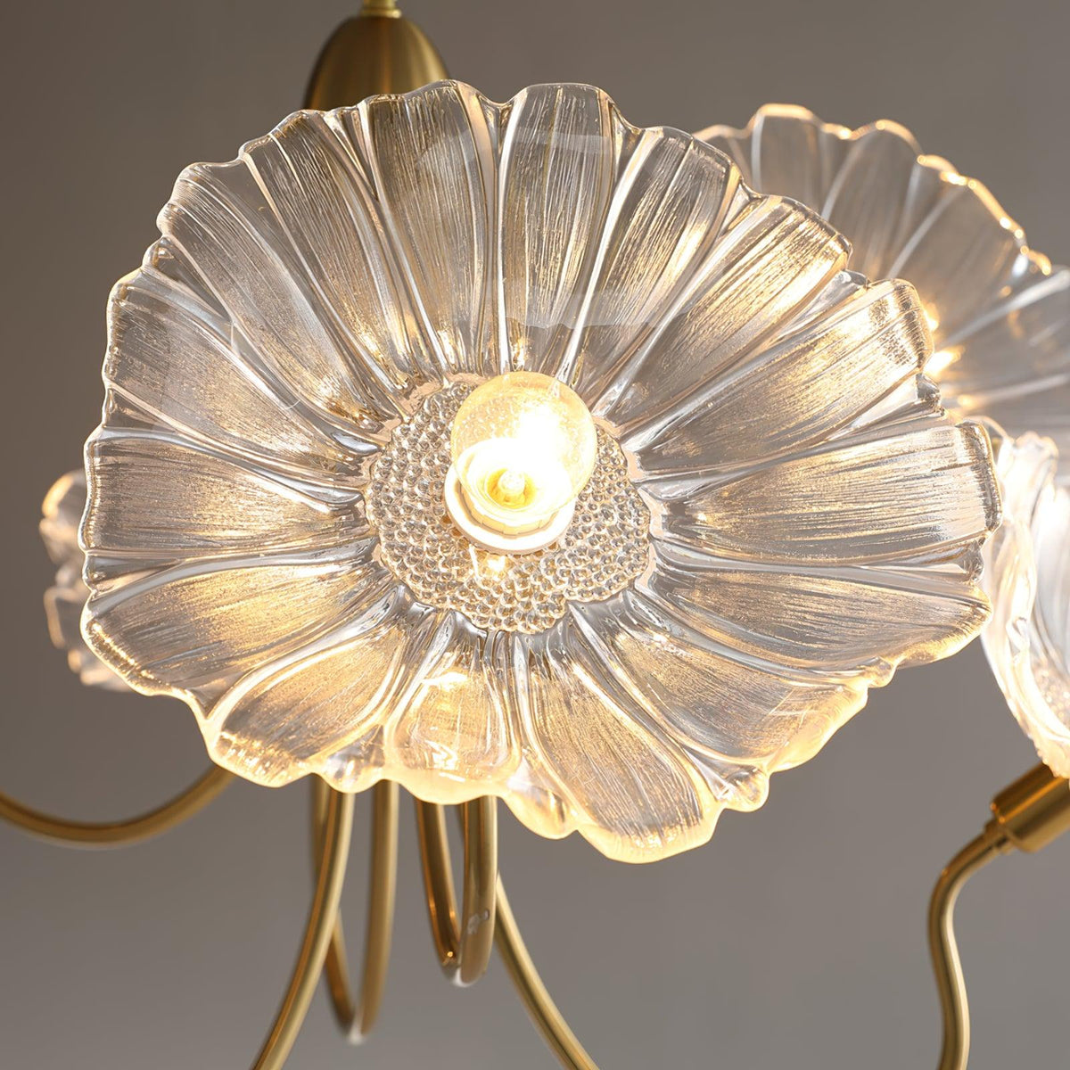 Velorora Kronleuchter Kronleuchte Lotus-Blatt Milchglas
