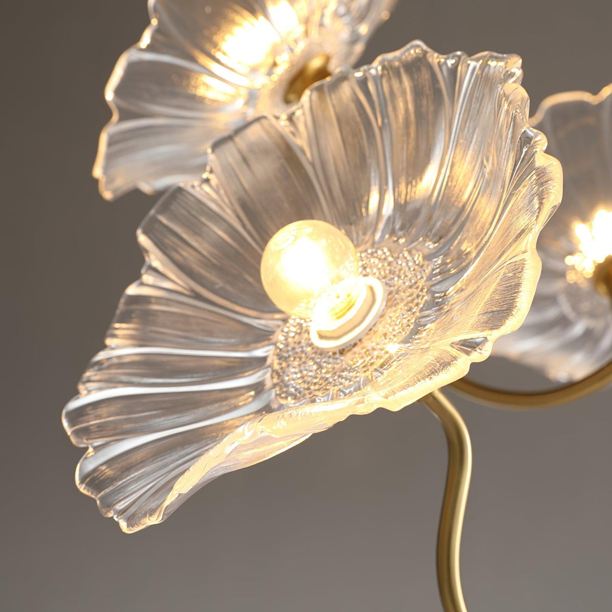 Velorora Kronleuchter Kronleuchte Lotus-Blatt Milchglas