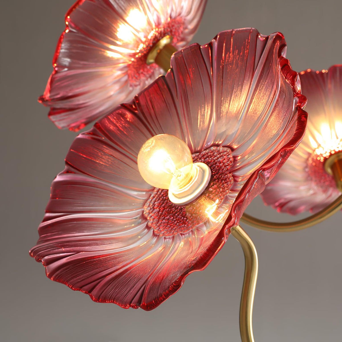 Velorora Kronleuchter Kronleuchte Lotus-Blatt Milchglas