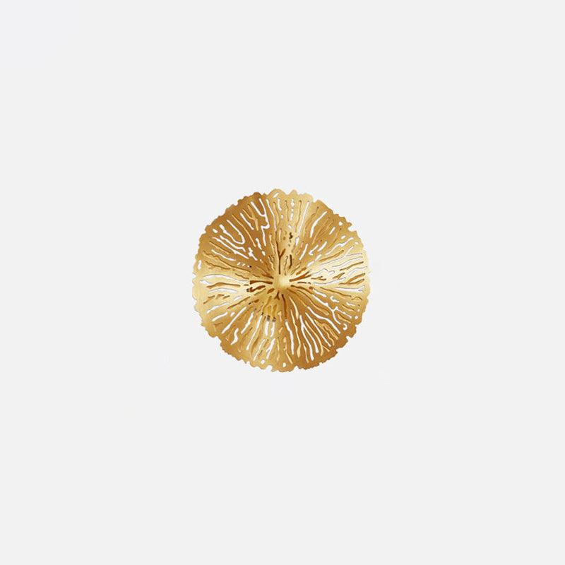 Rylso Wandleuchte Lotusblatt Messing