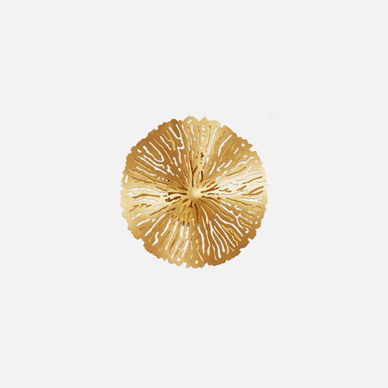 Rylso Wandleuchte Lotusblatt Messing