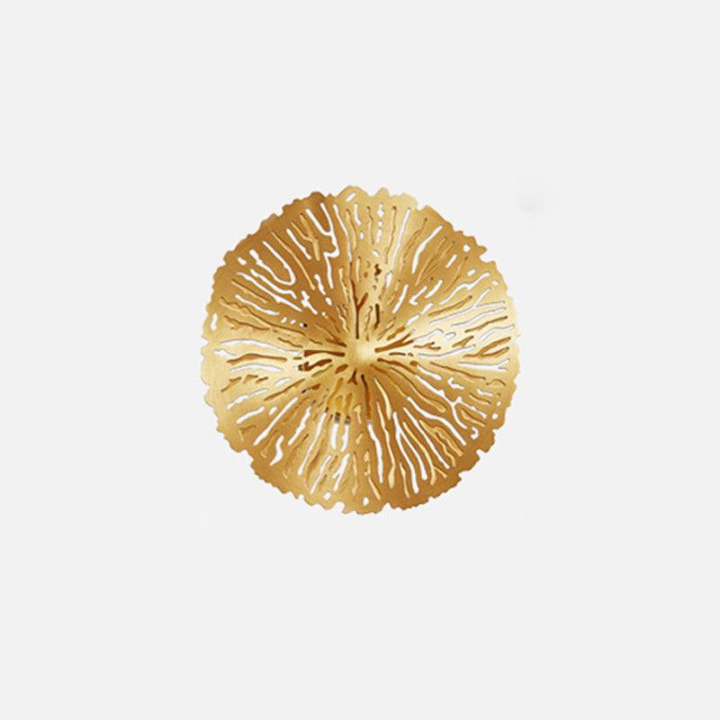 Rylso Wandleuchte Lotusblatt Messing
