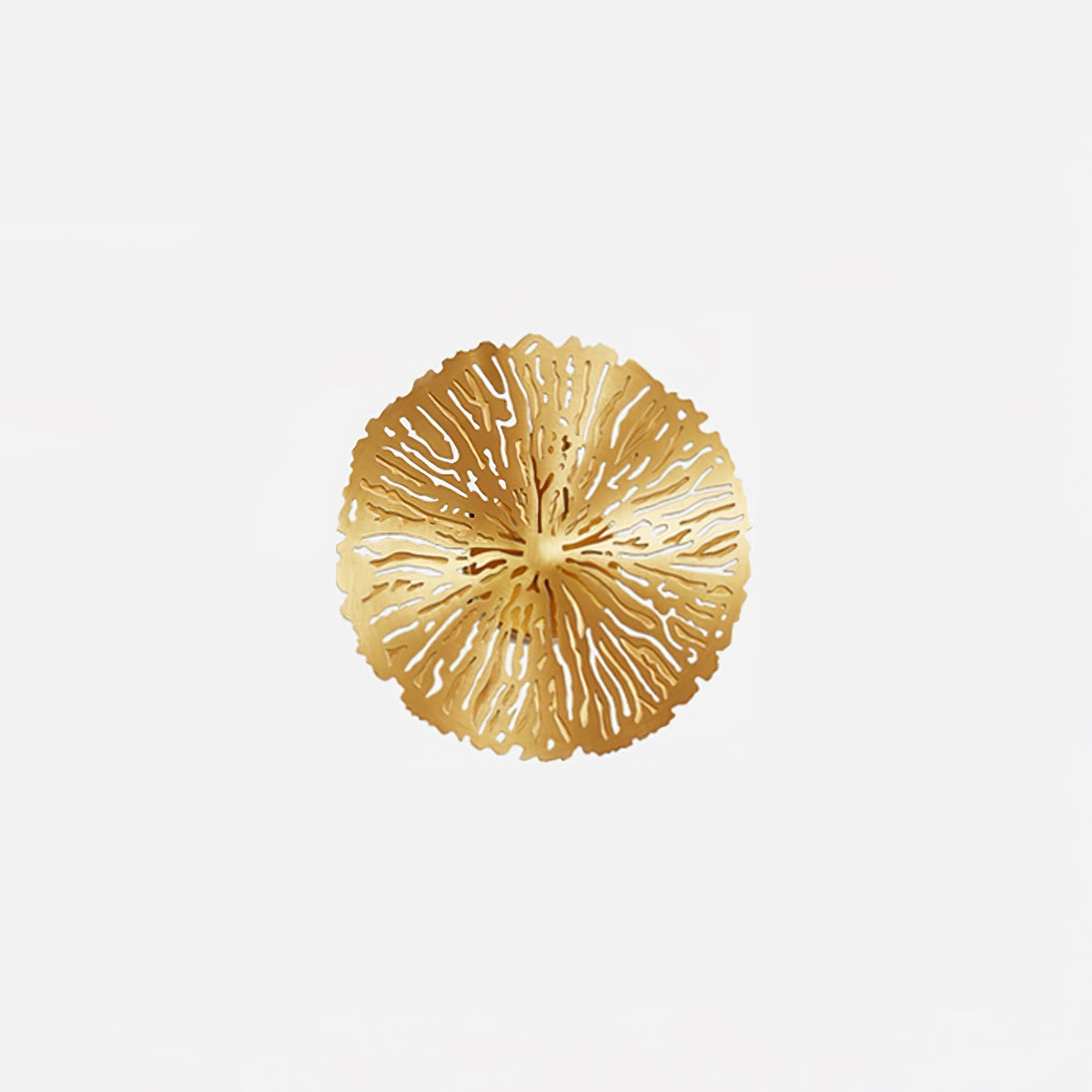 Rylso Wandleuchte Lotusblatt Messing