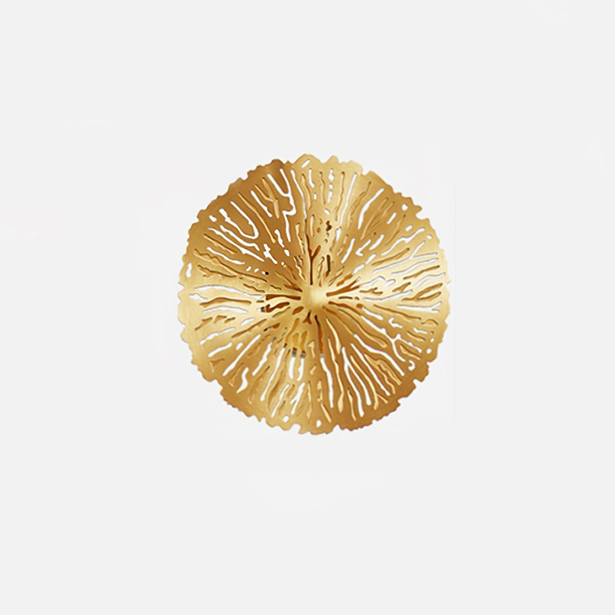 Rylso Wandleuchte Lotusblatt Messing