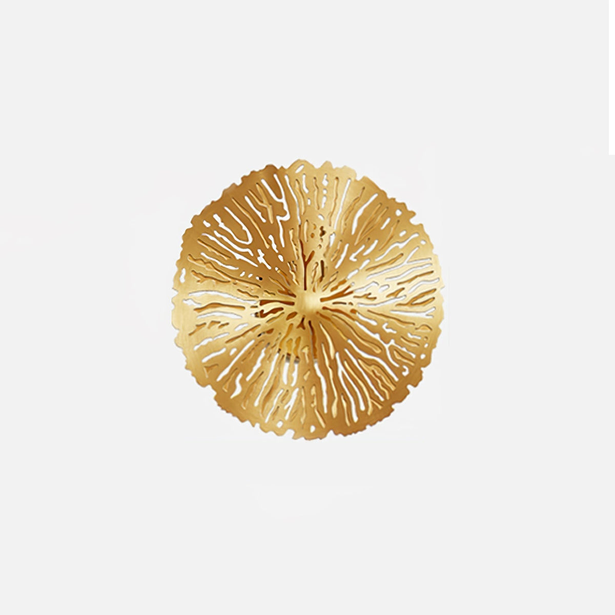 Rylso Wandleuchte Lotusblatt Messing