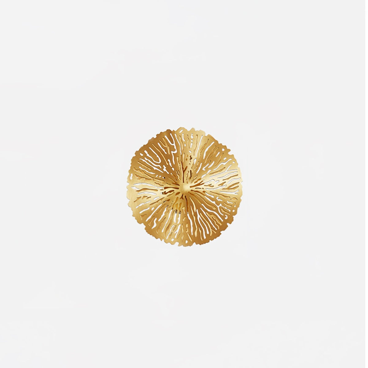 Rylso Wandleuchte Lotusblatt Messing