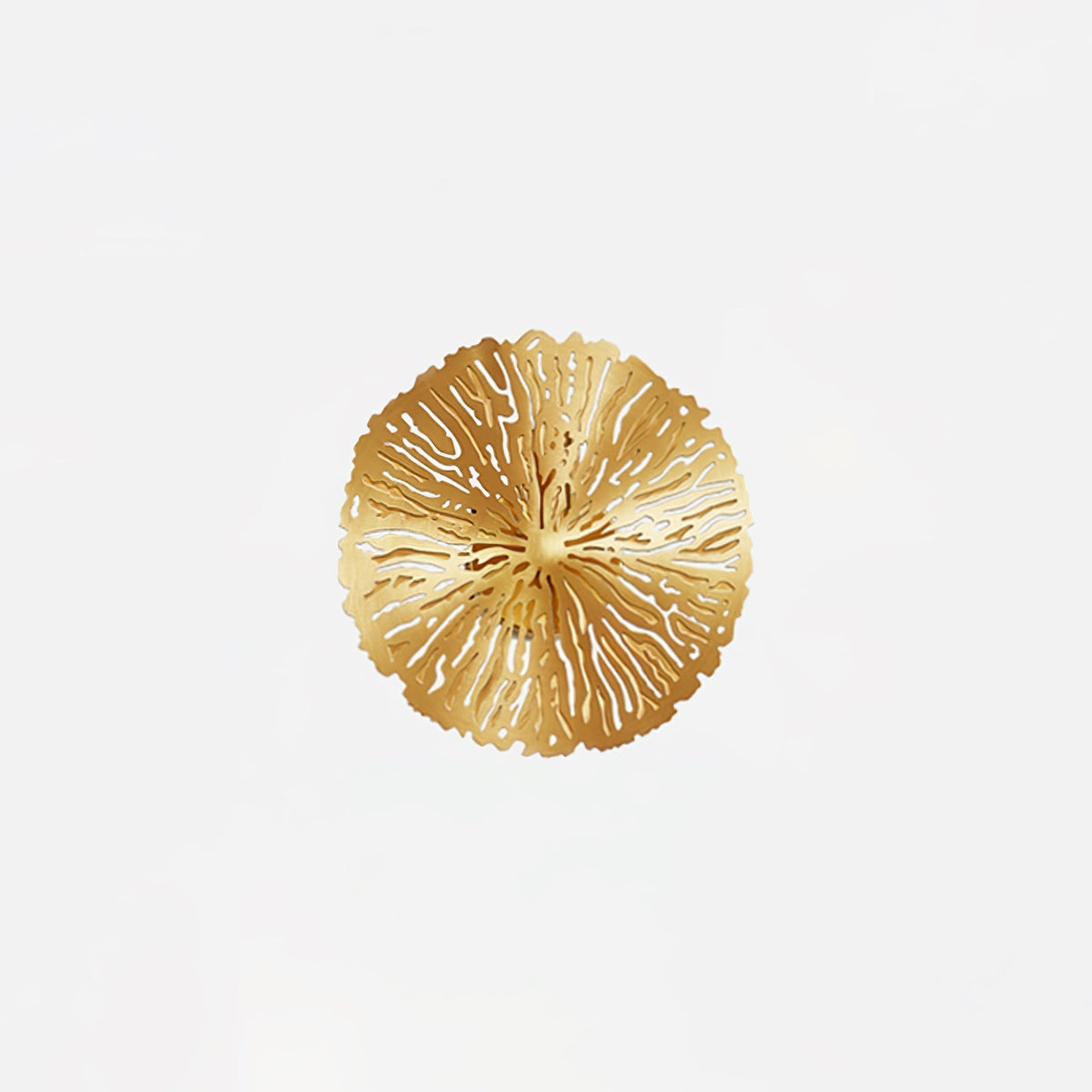 Rylso Wandleuchte Lotusblatt Messing