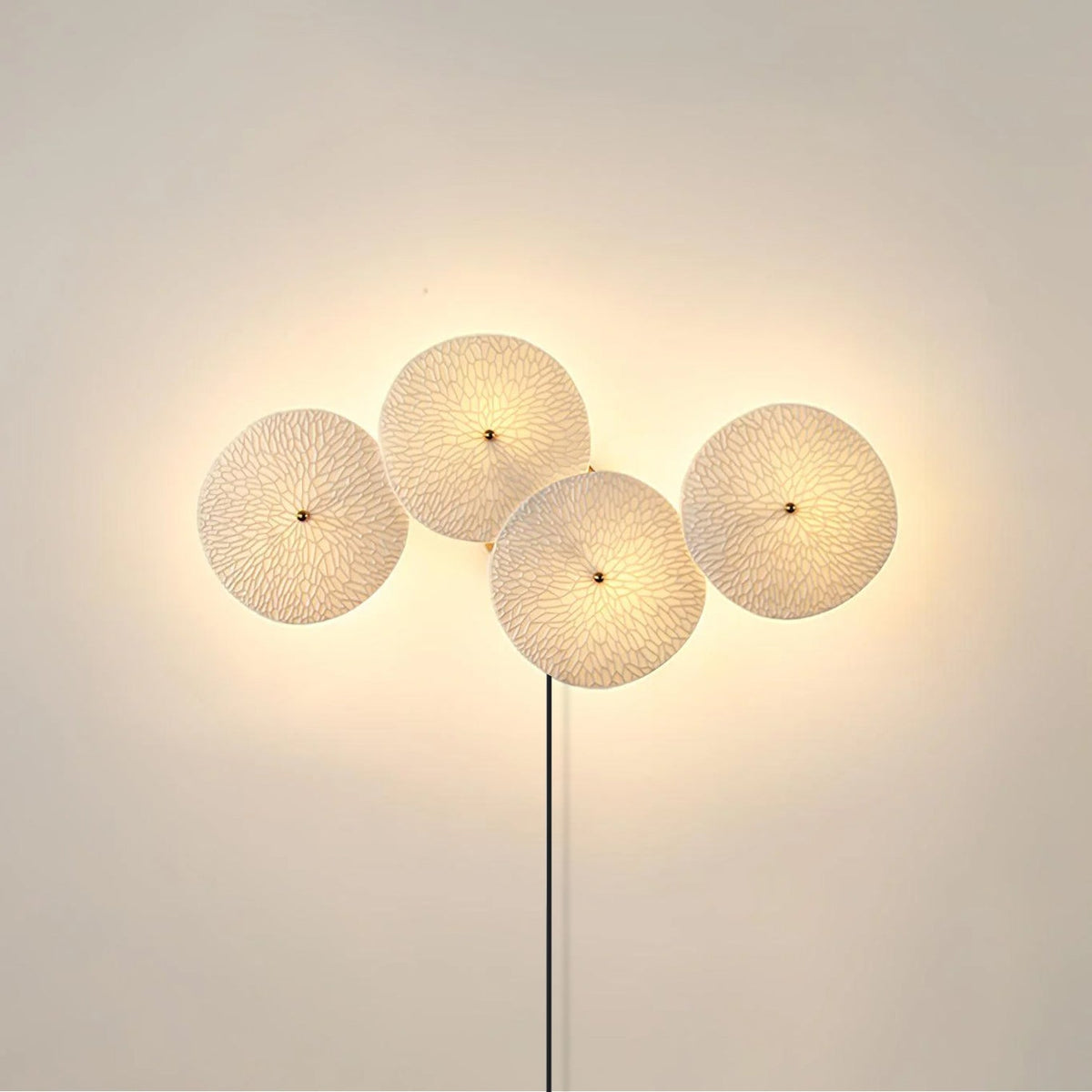 Lotus Petal Wandleuchte mit Stecker