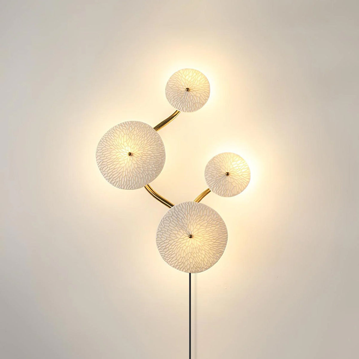 Lotus Petal Wandleuchte mit Stecker