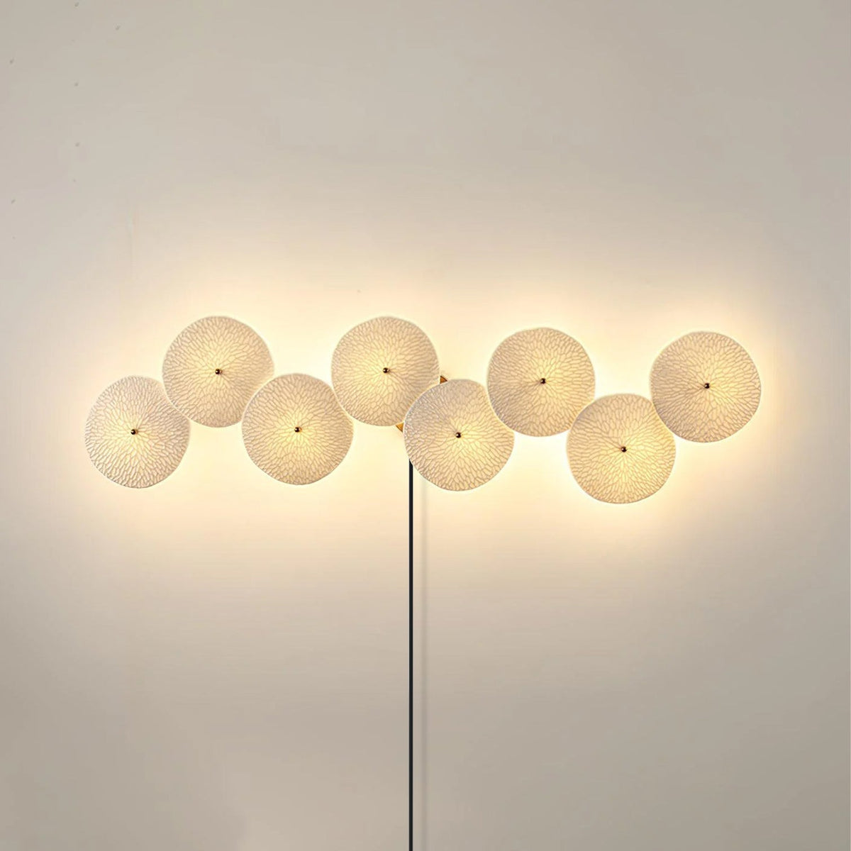 Lotus Petal Wandleuchte mit Stecker