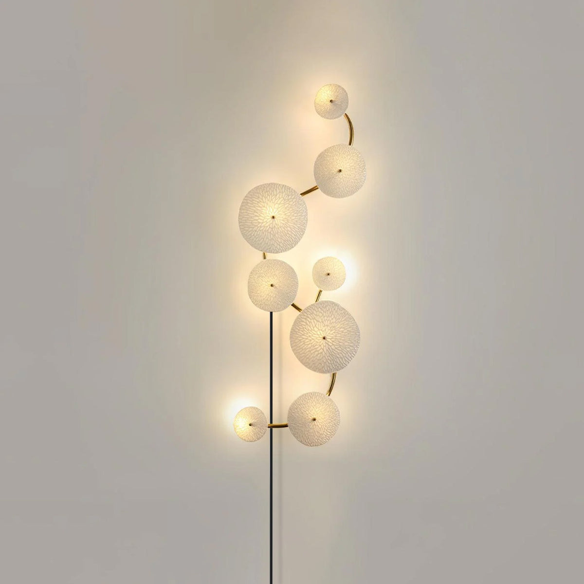 Lotus Petal Wandleuchte mit Stecker