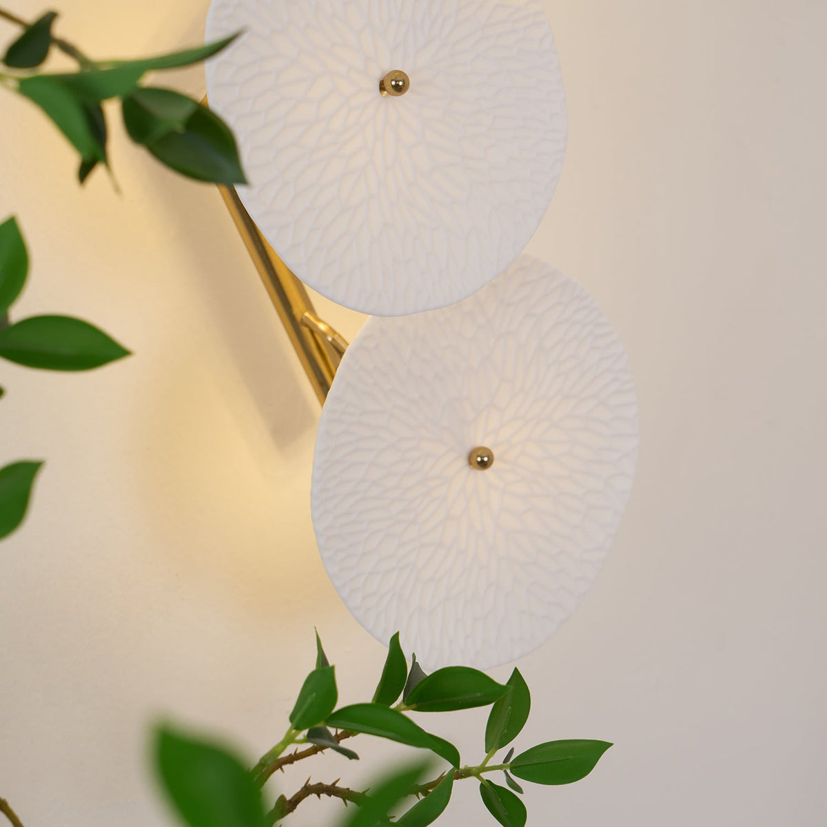 Lotus Petal Wandleuchte mit Stecker
