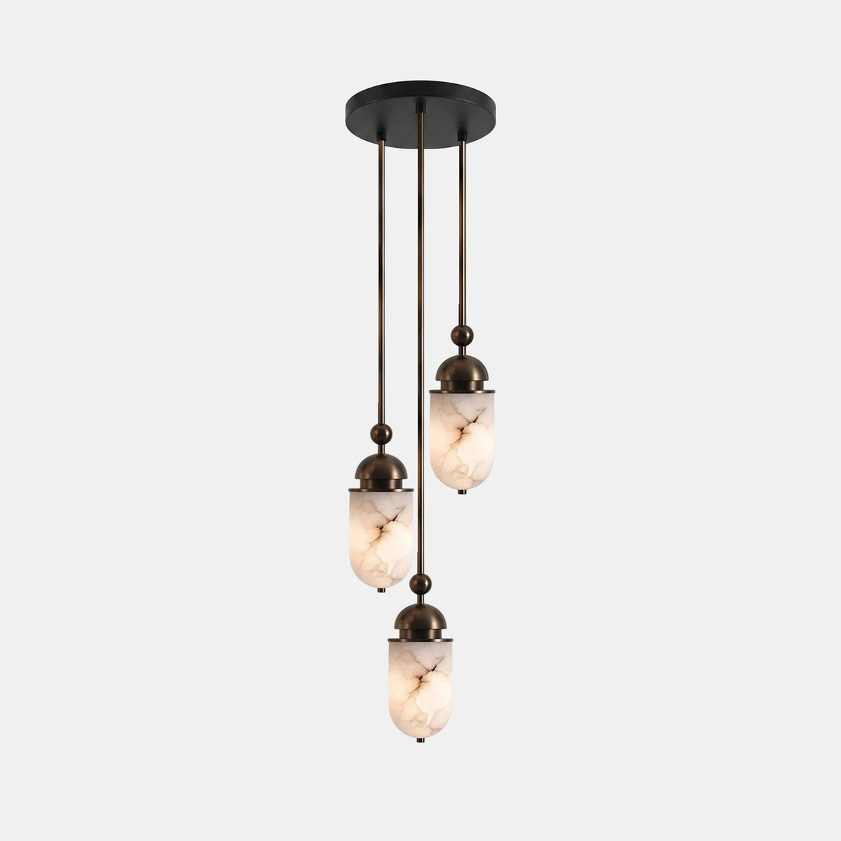 Whitcombe Pendelleuchte aus Alabasterholz
