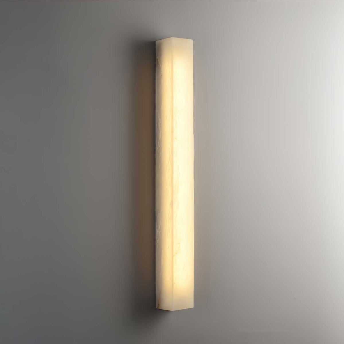 Alborella zylindrische Alabaster-Wandleuchte
