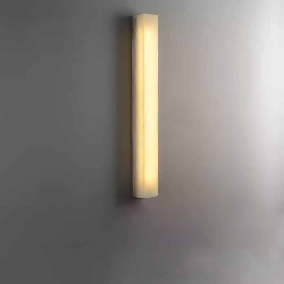 Alborella zylindrische Alabaster-Wandleuchte