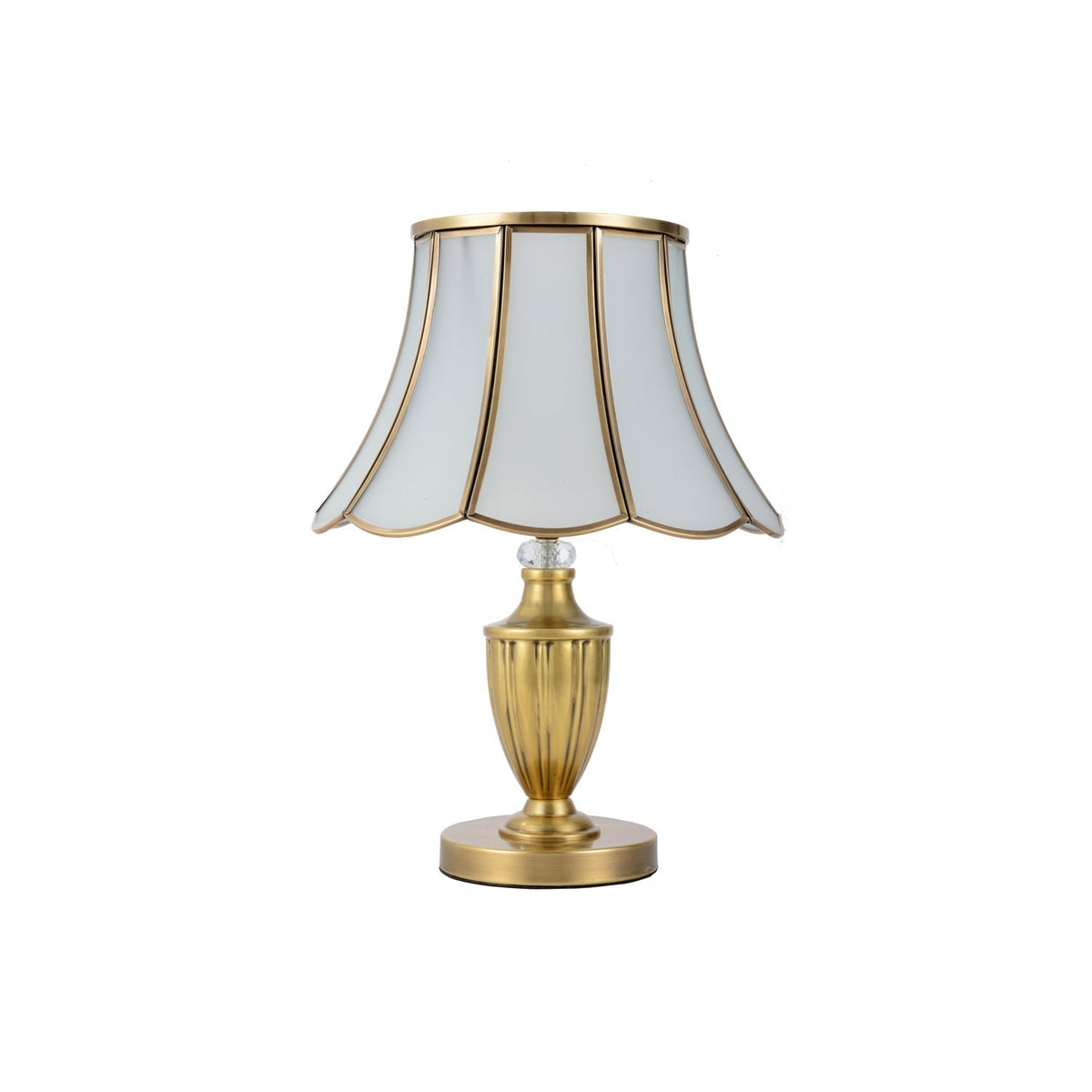 Valencia Messing & Glas Vintage Tischleuchte