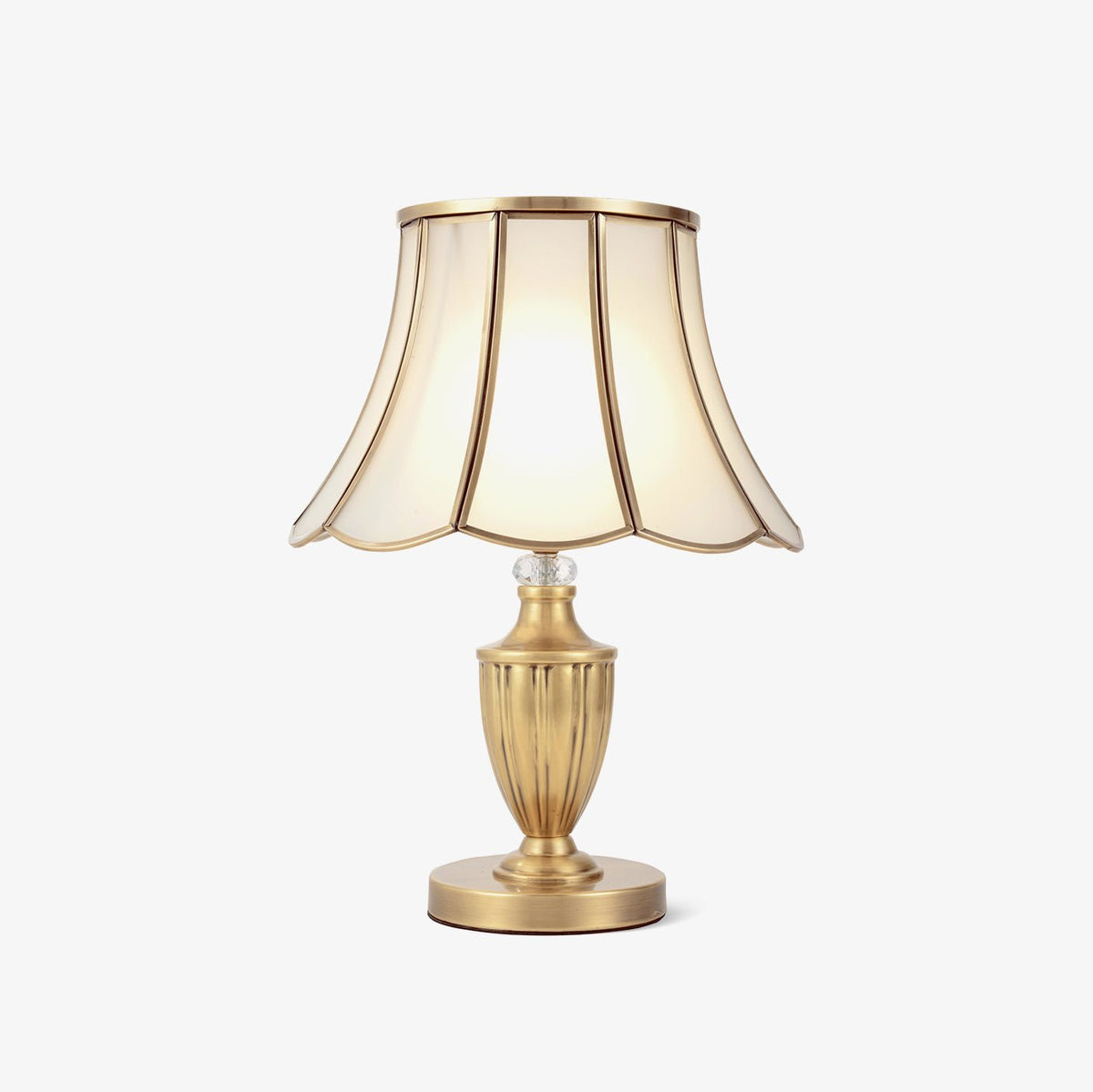 Valencia Messing & Glas Vintage Tischleuchte