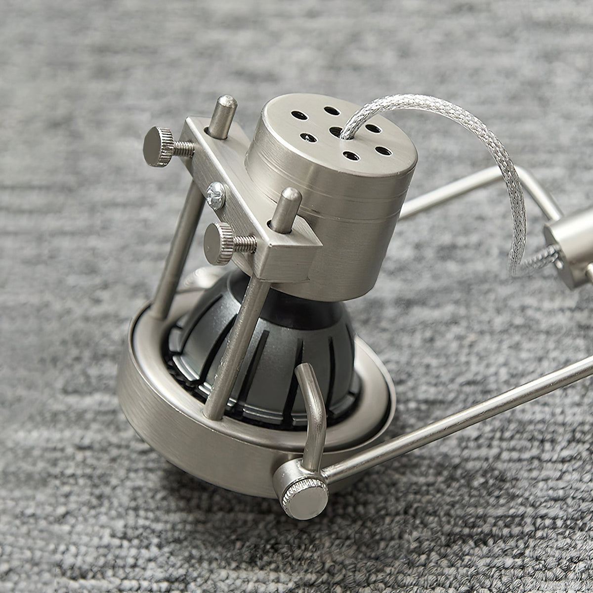 Keron Deckenleuchte aus Nickel im Industrie-Stil