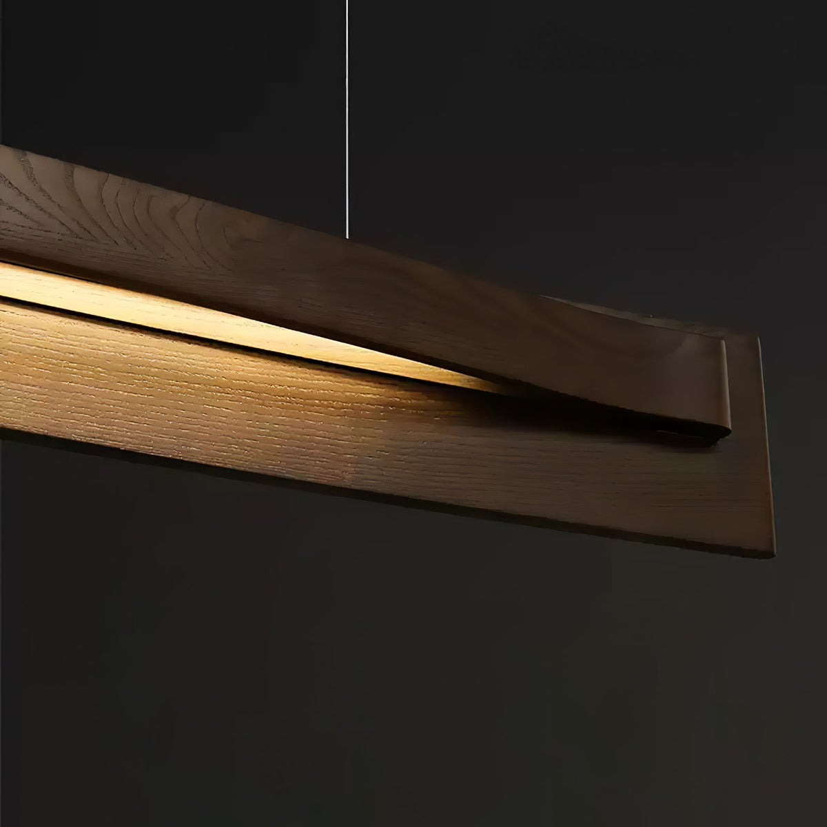 Zaraeyra Minimalistische Pendelleuchte aus Holz