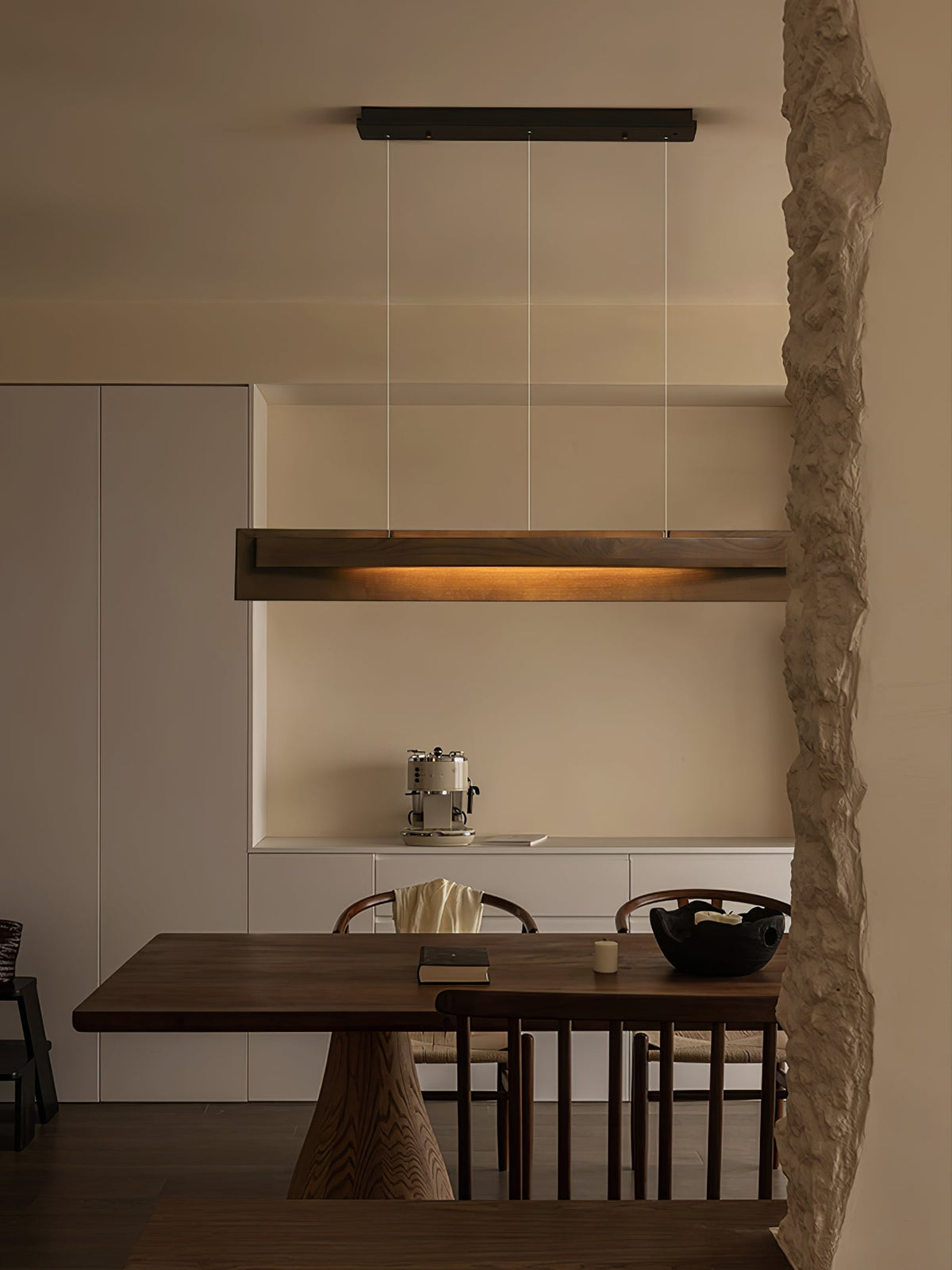 Zaraeyra Minimalistische Pendelleuchte aus Holz
