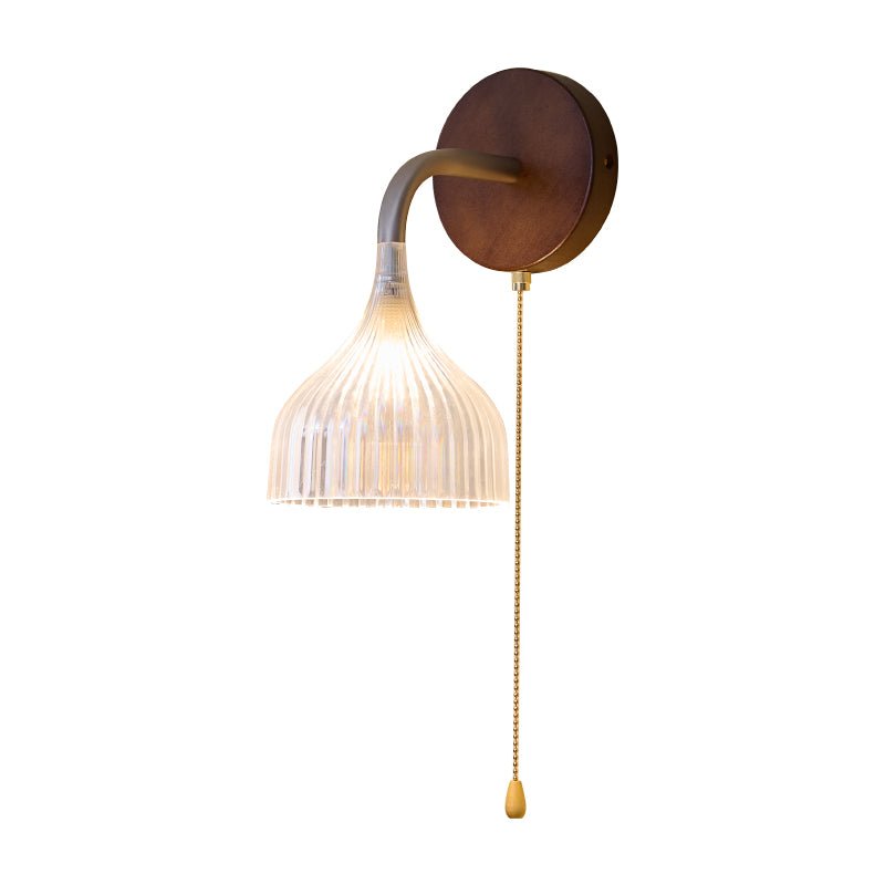 Cimararae Elegance Classic Holz-Wandleuchte